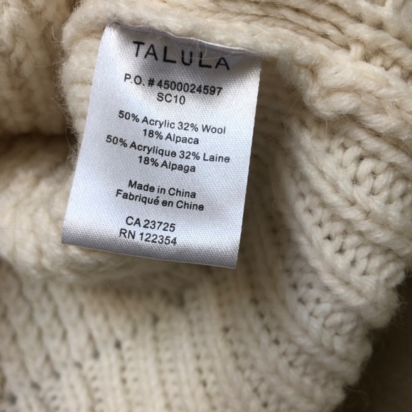 Aritzia Talula Cropped Wool Alpaca Knit Sweater - Picture 9 of 13